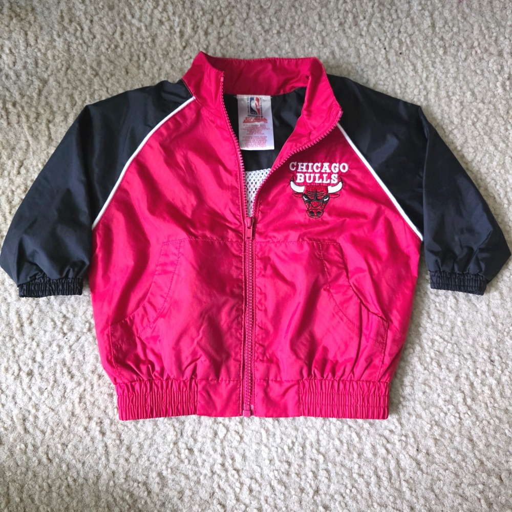 Kid Athlete NBA Chicago Bulls Windbreaker Jacket 3-6 Months Vintage